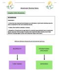 A-level Psychology Attachment Notes