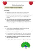 A-level Psychology AQA Relationships Notes