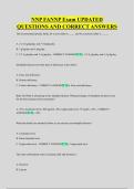 NNP FANNP Exam UPDATED &NewLine;QUESTIONS AND CORRECT ANSWERS
