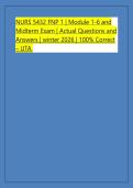 NURS 5432 FNP 1 &vert; Module 1-6 and &NewLine;Midterm Exam &vert; Actual Questions and &NewLine;Answers &vert; winter 2026 &vert; 100&percnt; Correct &NewLine;&ndash; UTA&period;