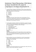 Introductory Clinical Pharmacology Test Bank &vert; 10th Edition Roach & Ford &vert; Questions and Answers with Rationales