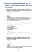 Introductory Clinical Pharmacology Test Bank &vert; Roach&rsquo;s &vert; Ford MN RN CNE &vert; Questions and Answers with Rationales