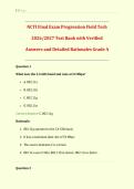 NCTI Final Exam Progression Field Tech 2026&sol;2027 &vert; Complete Test with Verified Questions and Answers and Detailed Rationales &vert; NCTI Field Technician Certification Prep&NewLine;&NewLine;