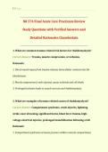 NR 574 Final Acute Care Practicum Review &vert; Study Questions with Verified Answers and Detailed Rationales &vert; Chamberlain AG-ACNP Acute Care Management Certification Prep 