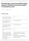 PHYS 165 Module 4 Exam Newest 2026 Complete Questions &vert; With 100&percnt; Correct Answers graded A&plus; Guaranteed Success&excl;&excl;&NewLine;&NewLine;