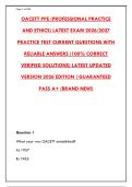 OACETT PPE &lpar;PROFESSIONAL PRACTICE AND ETHICS&rpar; EXAM &ndash; 300 ACCURATE QUESTIONS WITH CORRECT ANSWERS & RATIONALES&NewLine;&NewLine;