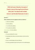NUR 166 Exam 2 Hondros Concepts of Family-Centered Nursing Practical Nurse 2026&sol;2027 &vert; Complete Test Bank with Verified Questions and Answers and Detailed Rationales &vert; LPN Maternal-Child and Pediatric Nursing Prep &vert; Get HighScore &vert; Instant Download&NewLine;&NewLine;