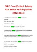 PMHS Exam &lpar;Pediatric Primary Care Mental Health Specialist 2026 Edition&rpar;