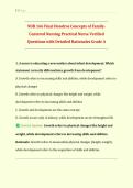 NUR 166 Final Exam Concepts of Family-Centered Nursing Hondros Practical Nurse &vert; Complete Questions with Verified Answers and Detailed Rationales &vert; LPN Maternal-Newborn Pediatric and Family Health Final Review