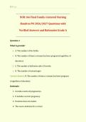 NUR 166 Final Exam Concepts of Family-Centered Nursing Hondros Practical Nurse &vert; Complete Questions with Verified Answers and Detailed Rationales &vert; LPN Maternal-Newborn Pediatric