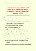 NUR 166 Exam 3 Hondros Concepts of Family-Centered Nursing Practical Nurse 2026&sol;2027 &vert; Complete Test Bank with Verified Questions and Answers and Detailed Rationales &vert; LPN Pediatric and Family Health Exam Prep