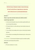 NUR 166 Exam 2 Hondros Family-Centered Nursing &NewLine;for the Practical Nurse Comprehensive Questions &NewLine;with Verified Answers and Detailed Rationales  
