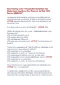 Epic Training COG170 Cogito Fundamentals Exa &NewLine;Study Guide Questions And Answers Verified 100&percnt; &NewLine;Correct &vert;2026&sol;2027