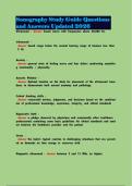 Sonography Study Guide Questions and Answers Updated 2026