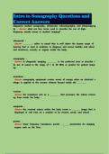 Intro to Sonography Questions and Correct Answers