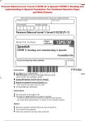 Pearson Edexcel Level 1&sol;Level 2 GCSE &lpar;9&ndash;1&rpar; Spanish PAPER 3&colon; Reading and&NewLine;understanding in Spanish Foundation Tier Combined Question Paper