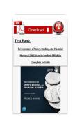 Test Bank for Economics of Money&comma; Banking&comma; and Financial Markets&comma; 13th Edition by Frederic S&period; Mishkin &lpar;Pearson&comma; 2021&rpar; &vert; ISBN&colon; 9781292409566 &vert; All Chapters &lpar;1-25&rpar;&NewLine;