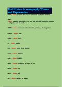 Test 1 Intro to sonography Terms and Explanation