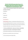 NU150 Exam 2 V1&comma; V2 & V3 &vert; NU150 Pharmacology Exam 2 &vert; Galen &vert; Complete Exam Bundle with Detailed Verified Answers