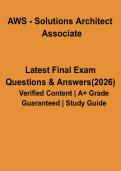 AWS Solutions Architect Associate &ndash; Complete Study Guide&comma; Exam Questions & Certification Prep &lpar;SAA-C03 2026&rpar;