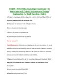 NU150 Exam 1&comma; Exam 2&comma; Midterm & Final V1 & V3 &vert; NU150 Pharmacology &vert; Galen &vert; Complete Exam Bundle with Detailed Verified Answers