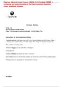 Pearson Edexcel Level 1&sol;Level 2 GCSE &lpar;9&ndash;1&rpar; Turkish PAPER 1&colon;&NewLine;Listening and understanding in Turkish Combined Question 