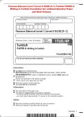 Pearson Edexcel Level 1&sol;Level 2 GCSE &lpar;9&ndash;1&rpar; Turkish PAPER 4&colon;&NewLine;Writing in Turkish Foundation tier ombined Question Paper 