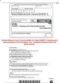 Pearson Edexcel Level 1&sol;Level 2 GCSE &lpar;9&ndash;1&rpar; Urdu PAPER 1&colon; Listening and&NewLine;understanding in Urdu Foundation Tier Combined Question Paper and 