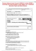 Pearson Edexcel Level 1&sol;Level 2 GCSE &lpar;9&ndash;1&rpar; Urdu PAPER 1&colon;&NewLine;Listening and understanding in Urdu Higher Tier Combined 