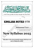 Class notes English 