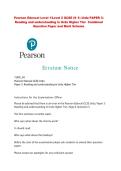 Pearson Edexcel Level 1&sol;Level 2 GCSE &lpar;9&ndash;1&rpar; Urdu PAPER 3&colon;&NewLine;Reading and understanding in Urdu Higher Tier Combined 