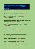 Sonography Latest 2026 &vert; 2027 Package deal Questions and Answers All Verified