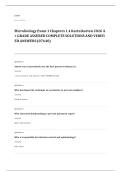 microbiology EXAM A&plus; GRADE ASSURED COMPLETE SOLUTIONS AND VERIFIED ANSWERS