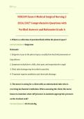 NUR 209&sol; NUR 209 Exam 4&colon; &lpar;Latest 2026&sol; 2027 Update&rpar; Medical Surgical Nursing II&colon; Med-Surg Review&vert; Comprehensive Questions&vert; Grade A&vert; 100&percnt; Correct &lpar;Verified Solutions&rpar; &ndash; Fortis&NewLine;&NewLine;