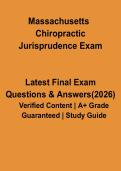 Massachusetts Chiropractic Jurisprudence Exam PDF &vert; Study Guide&comma; Law & Ethics Practice Questions