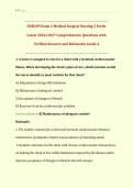 Exam 2&colon; NUR 209&sol; NUR 209 &lpar;Latest 2026&sol; 2027 Update&rpar; Medical Surgical Nursing II&colon; Med-Surg Review&vert; Comprehensive Questions&vert; Grade A&vert; 100&percnt; Correct &lpar;Verified Solutions&rpar; &ndash; Fortis&NewLine;&NewLine;