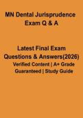 Minnesota Dental Jurisprudence Exam PDF &vert; Study Guide&comma; Law&comma; Ethics & Practice Questions