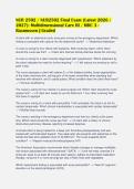 NUR 2502 &sol; NUR2502 Final Exam &lpar;Latest 2026 &sol;&NewLine;2027&rpar;&colon; Multidimensional Care III &sol; MDC 3 -&NewLine;Rasmussen &vert; Graded