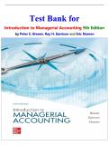 Test Bank for Introduction to Managerial Accounting 9th Edition by Peter Brewer&comma; Ray Garrison and Eric Noreen isbn-978-1260814439