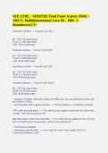 NUR 2502 &sol; NUR2502 Final Exam &lpar;Latest 2026 &sol;&NewLine;2027&rpar;&colon; Multidimensional Care III &sol; MDC 3 -&NewLine;Rasmussen &vert; A&plus;