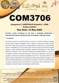 COM3706 Assignment 3 PORTFOLIO &lpar;COMPLETE ANSWERS&rpar; Semester 1 2026 - DUE 12 May 2026