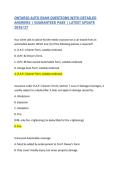 ONTARIO AUTO EXAM &lpar;RIBO&rpar; QUESTIONS WITH DETAILED ANSWERS &vert; GUARANTEED PASS &vert; LATEST UPDATE 2026&sol;27&NewLine;