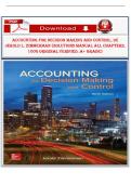 Solutions Manual for Accounting for Decision Making and Control&comma; 9th Edition &ndash; Jerold L&period; Zimmerman &lpar;All Chapters&comma; Verified&comma; A&plus; Grade&rpar;