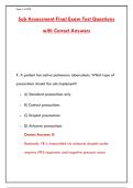 SUB ASSESSMENT FINAL EXAM TEST BANK 2026 &ndash; 300 REAL QUESTIONS WITH CORRECT ANSWERS & RATIONALES &lpar;CNA&sol;PCT&sol;NURSING STUDENTS&rpar;&NewLine;&NewLine;