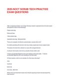 2025 NCCT SCRUB TECH PRACTICE EXAM QUESTIONS