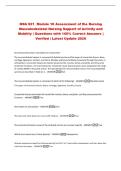 NSG 521 Module 10 Assessment of the Nursing&NewLine;Musculoskeletal Nursing Support of Activity and&NewLine;Mobility &vert; Questions with 100&percnt; Correct Answers &vert;&NewLine;Verified &vert; Latest Update 2026