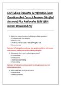 Coil Tubing Operator Certification Exam &NewLine;Questions And Correct Answers &lpar;Verified &NewLine;Answers&rpar; Plus Rationales 2026 Q&A &NewLine;Instant Download Pdf 