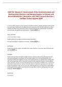 NSG 521 Module 9 &colon; Assessment of the Gastrointestinal and&NewLine;Genitourinary Systems and Nursing Support of Urinary and&NewLine;Bowel Elimination &vert; Questions with 100&percnt; Correct Answers &vert;&NewLine;Verified &vert; Latest Update 2026