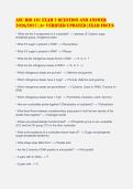 ASU BIO 181 Exam 2 Question and Answer&NewLine;2026&sol;2027 &vert; A&plus; Verified Updated &vert; Exam Focus