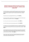 NSG 521 Fundamentals Module 8 Cardiovascular Exam &vert;&NewLine;Questions with 100&percnt; Correct Answers &vert; Verified &vert; Latest&NewLine;Update 2026